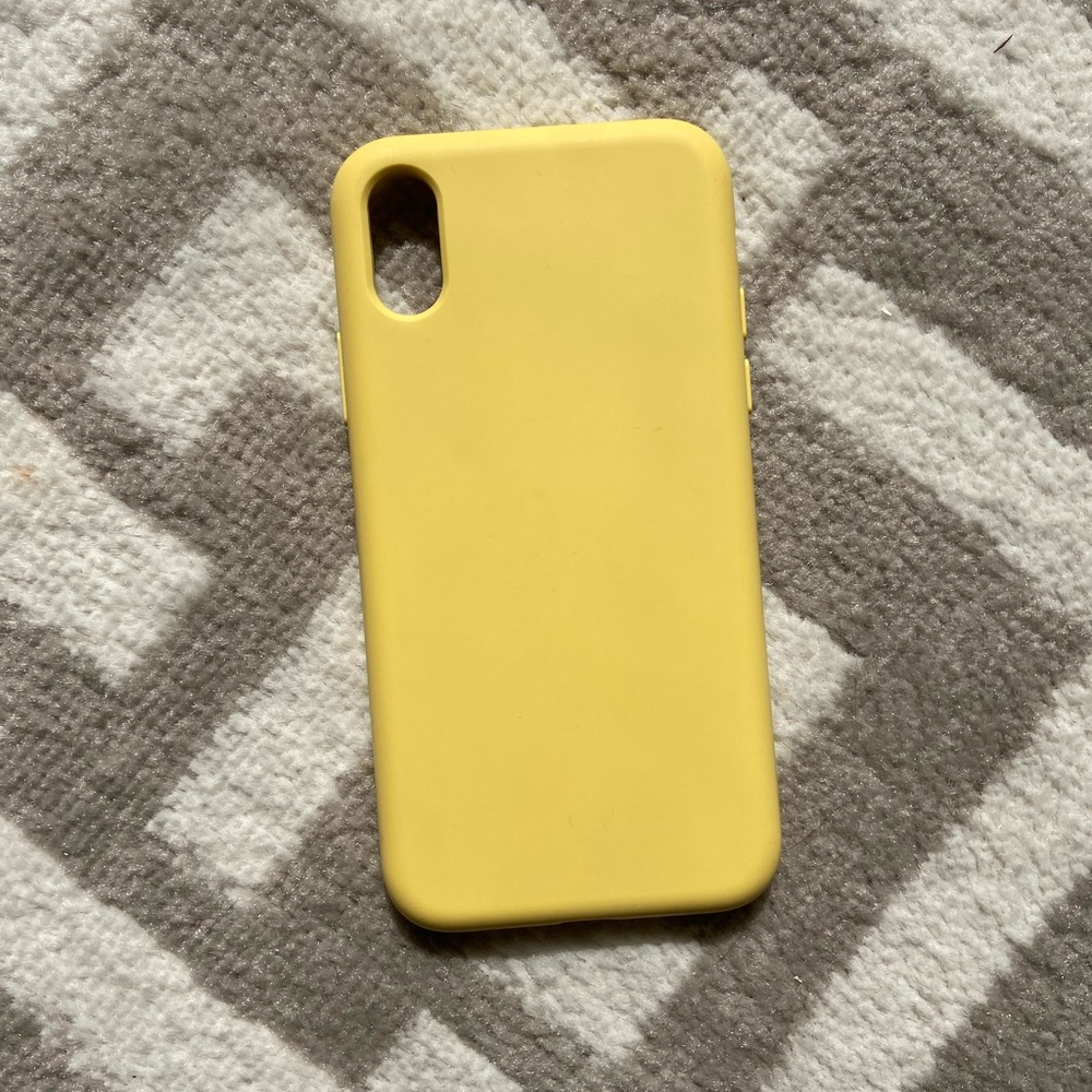 Protective Yellow Rubber iPhone case for iPhone X